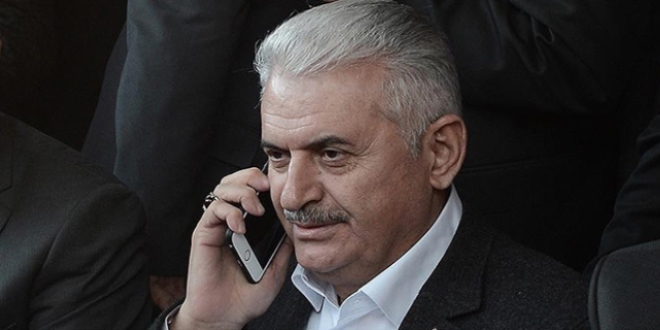 Yıldırım, Ürdün Başbakanı Mulki'yle telefonda görüştü