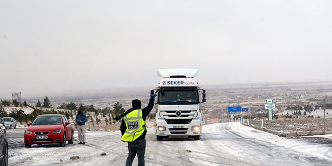 Akseki-Seydiehir karayolunda geilere izin verilmiyor