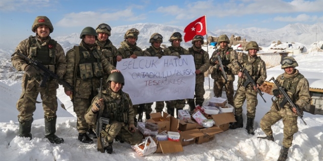 Mehmetçik anlamlı destek için böyle teşekkür etti