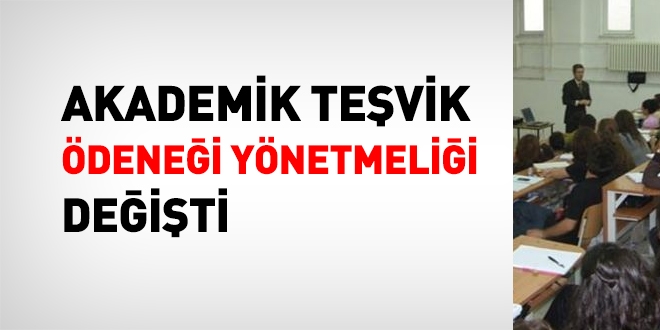 Akademik Teşvik Ödeneği Yönetmeliği bütünüyle değişti