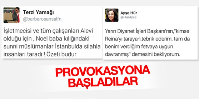 Saldırının ardından povokatörler iş başına geçti