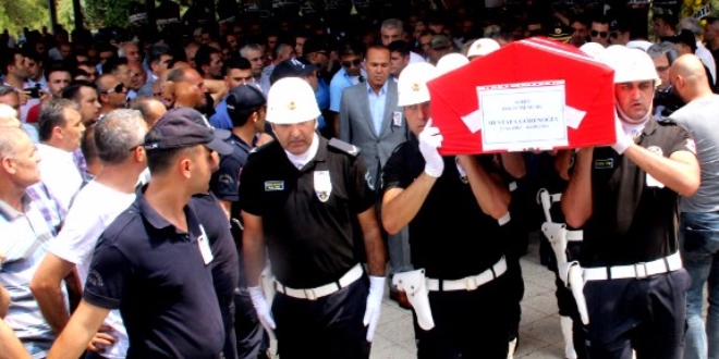 Şehit polis memuru Yıldız'ın naaşı Mersin'e gönderildi