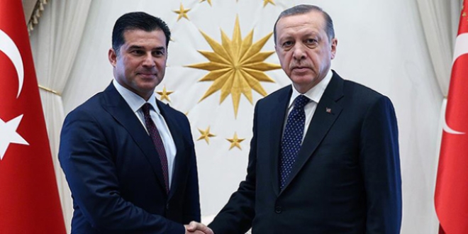 Cumhurbakan Erdoan, KKTC Babakan ile bir araya geldi