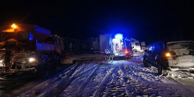 Trafik kazası nedeniyle Edirne - İstanbul yönü kapandı