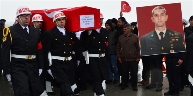 Şehit Astsubay Kaşıkçı, Çanakkale'de toprağa verildi