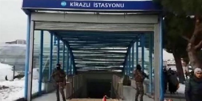 Kirazl metrosunda 'Ortaky saldrgan' alarm