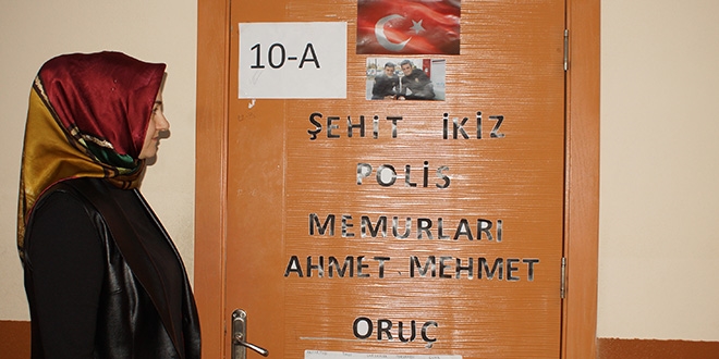 15 Temmuz şehitlerinin isimleri sınıflarda yaşatılıyor