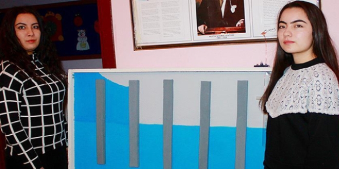 İkiz liseli öğrencilerden ödüllü tasarruf projesi