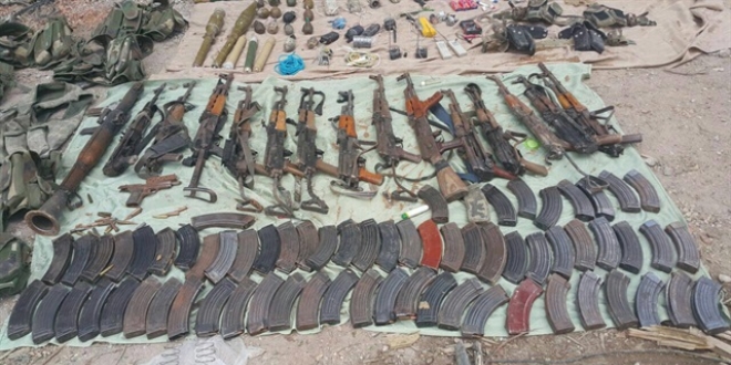 Nusaybin'de silah ve mühimmat ele geçirildi
