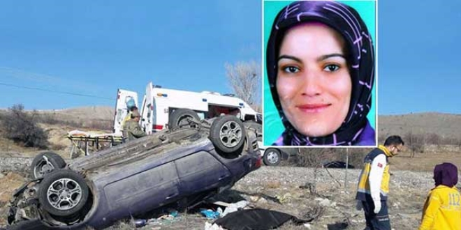 Kazada ölen nüfus memuru annesinin yanına defnedildi