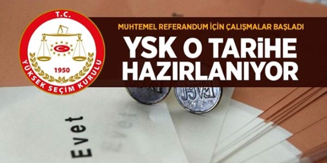 Referandum tarihine YSK karar verecek