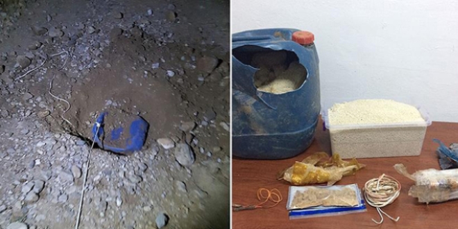 Şırnak'ta yola tuzaklanan patlayıcı imha edildi