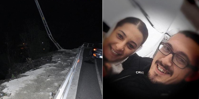 Uçurumdan düşen nişanlı çift hayatını kaybetti