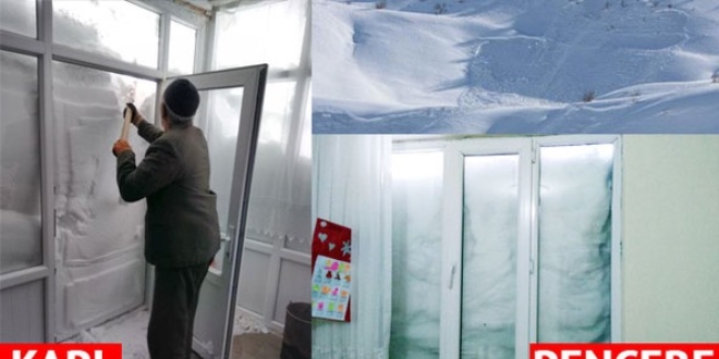Çığ düştü, yol kapandı! İki metre kar var