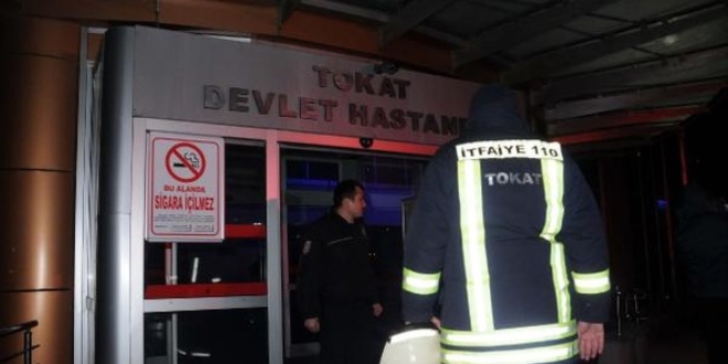 Tokat'ta Devlet Hastanesi'nde yangın çıktı