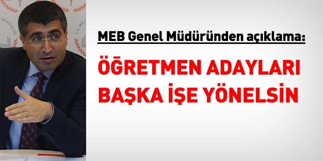 1 milyon öğretmen adayı, 100 bin ihtiyaç