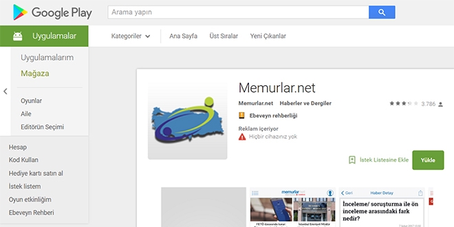 Memurlar.net'in yeni Android uygulamas yaynda