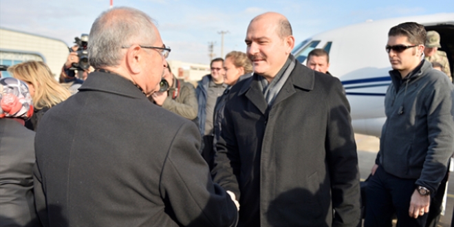 ileri Bakan Soylu Mardin'de incelemelerde bulundu