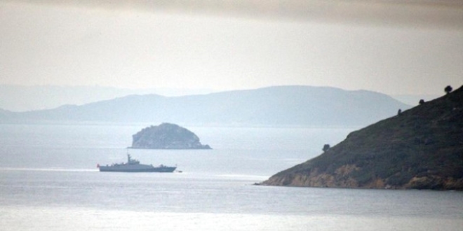 Kardak'ta önleme devriyesine fırtına engeli