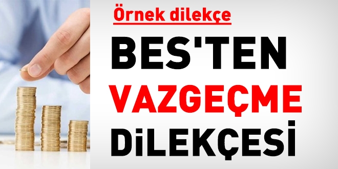 BES'ten vazgeme dilekesi sadece memurlar.net'te