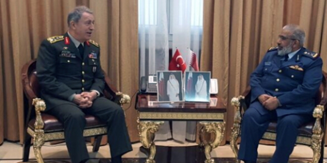 Orgeneral Akar, Katar Genelkurmay Başkanı ile görüştü