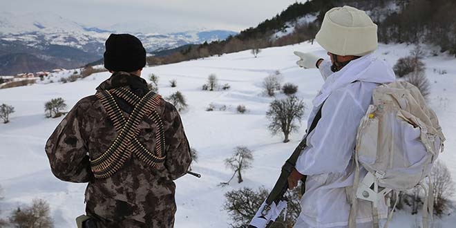 Karadeniz yaylalarında -22 derecede terör operasyonu