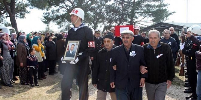 Kalp krizi geçiren uzman çavuş son yolculuğuna uğurlandı