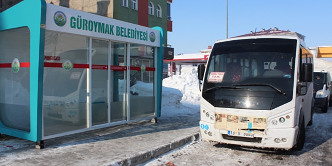 Güroymak'a 'klimalı otobüs durağı'