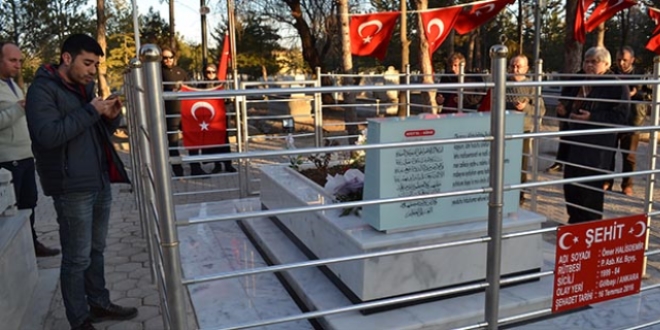 Halisdemir'in kabrine doğum gününde ziyaret