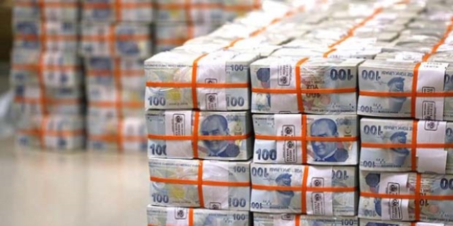 Hazine 1,8 milyar lira borland