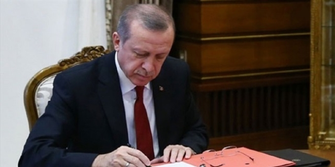 Cumhurbakan Erdoan'dan kanun onay