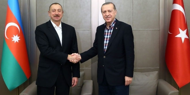 Erdoan, Aliyev ile grt