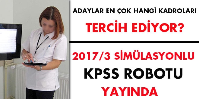 2017/3 simlasyonlu KPSS Robotu yaynda