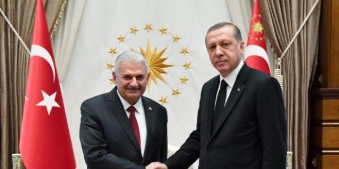 Erdoğan, Başbakan Binali Yıldırım'ı kabul eti