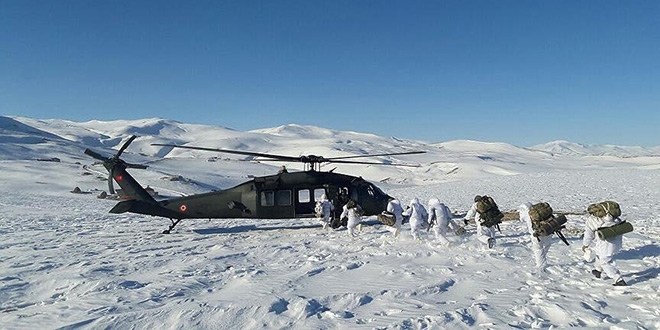 Ağrı'da PKK'ya ait 15 mağara imha edildi