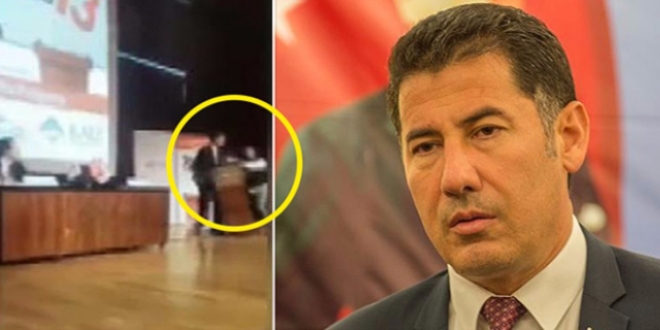 Oğan'ın konuştuğu kürsüyü deviren kişi serbest kaldı