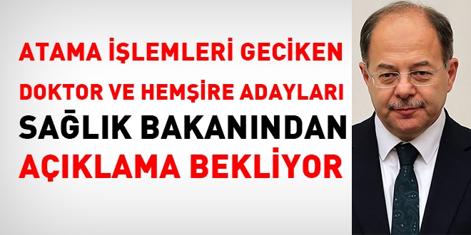 Doktor ve hemşire adayları Sağlık Bakanlığından açıklama bekliyor