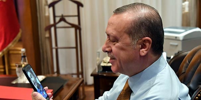 Erdoğan'dan duygulandıran görüşme
