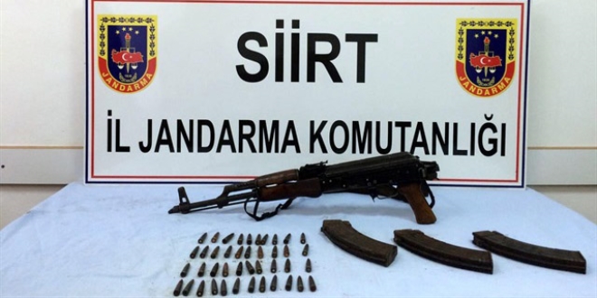 Siirt'te mühimmat ele geçirildi