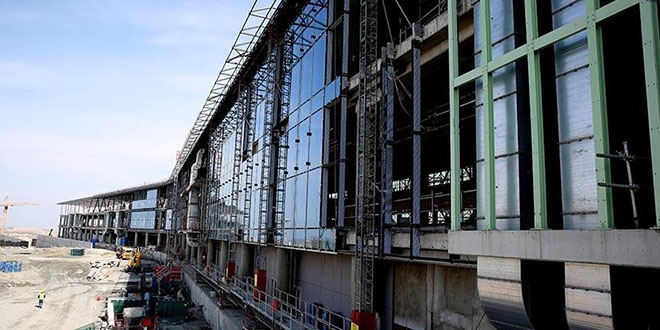 '3.Havalimanının terminalinin kaba inşaatı bitmek üzere'