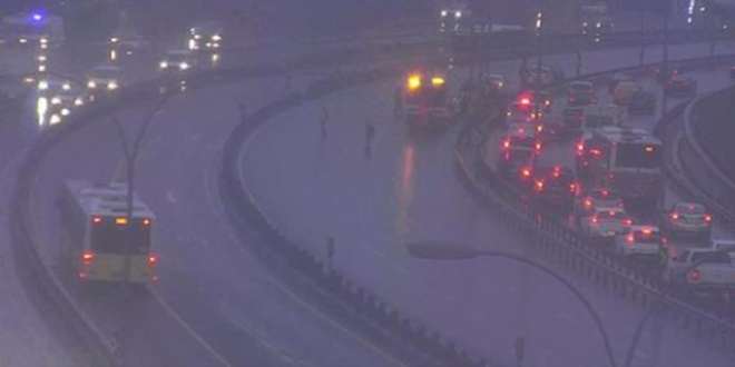 İstanbul trafiğinde kaza yoğunluğu