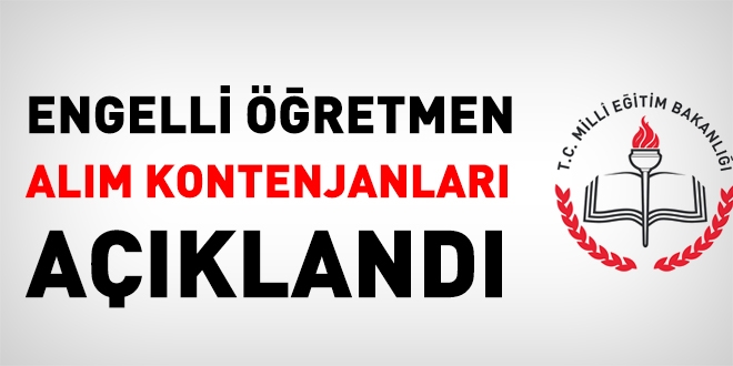 Engelli öğretmen alımı tercihleri 22 Mart'ta alınacak