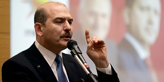 Soylu: Yüreğin yetiyorsa, İçişleri Bakanlığına bir gel