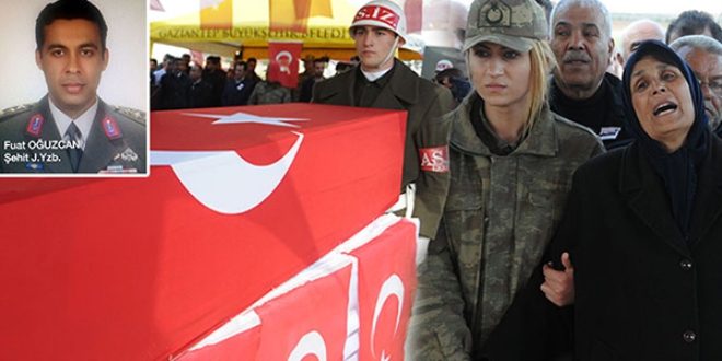 Şehit Yüzbaşı, son yolculuğuna uğurlandı