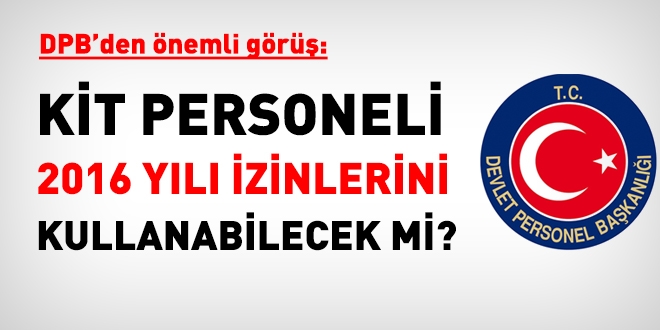 DPB'den, KT szlemeli personelinin yllk izinleri iin nemli aklama