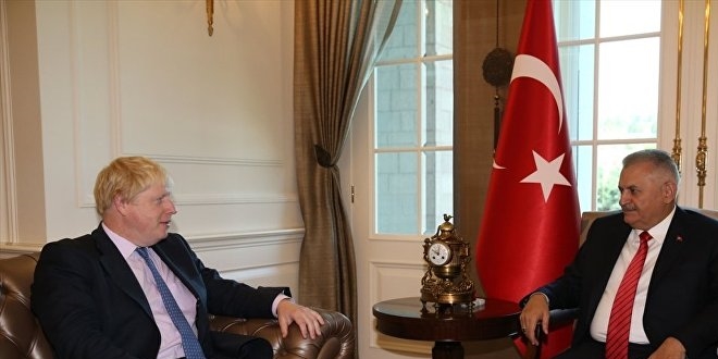 Yıldırım, İngiltere Dışişleri Bakanı Johnson ile görüştü