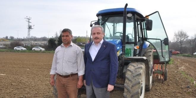 Yılın ilk 'kinoa' ekimini Ak Partili Şentop yaptı