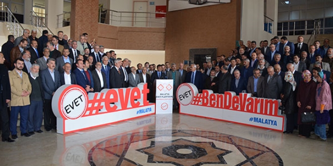 Malatya'daki STK'lerden halk oylamasına evet desteği