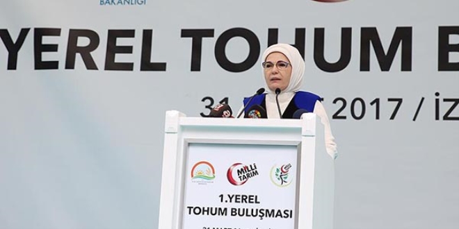 Emine Erdoan: Toprak bizim en deerli sermayemizdir