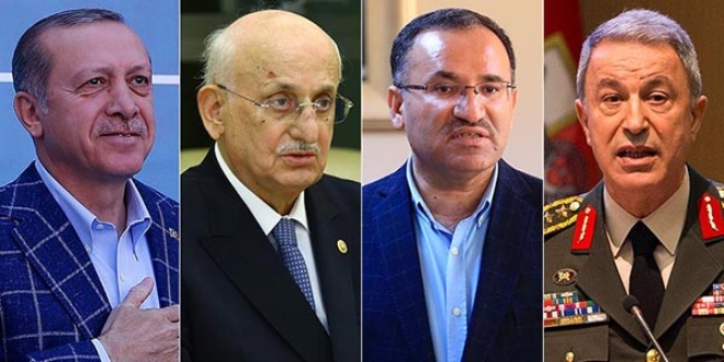Erdoğan, Kahraman, Bozdağ ve Akar müşteki